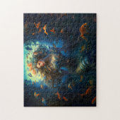 Zeemeermin Omringd Door Fantasie Schilderij Van Vi Legpuzzel (Verticaal)