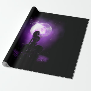 Zeemeermin onder de maan cadeaupapier