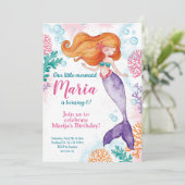 Zeemeermin onder de uitnodiging tot vrijdag van he (Staand voorkant)