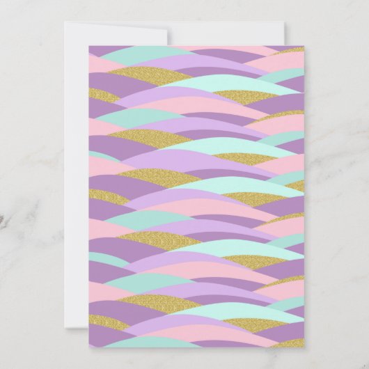 Zeemeermin onder de uitnodiging tot vrijdag van he (Achterkant)