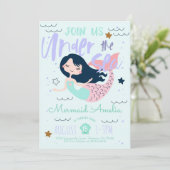 Zeemeermin onder de uitnodiging tot vrijdag van he (Staand voorkant)