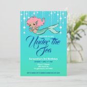 Zeemeermin onder de uitnodiging tot vrijdag van he (Staand voorkant)