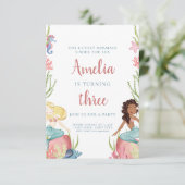 Zeemeermin onder de uitnodiging tot vrijdag van he (Staand voorkant)