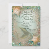 Zeemeermin onder de uitnodigingen van de Partij va (Achterkant)