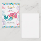 Zeemeermin onder de Waterverf Zee meisje Notitiekaartje (Voorkant / Achterkant)