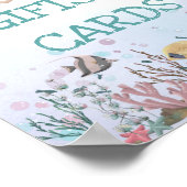 Zeemeermin onder de zee cadeaus en kaarten poster (Hoek)