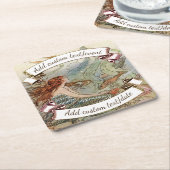  zeemeermin onder de Zee Kartonnen Onderzetters (Schuin)