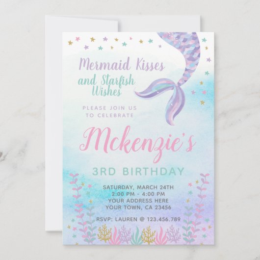 Zeemeermin, Onder de Zee, Magisch Kaart (Voorkant)