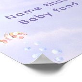 Zeemeermin Onder de Zee Naam dat babyvoedsel Poster (Hoek)