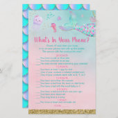 Zeemeermin Onder De Zee Wat Zit Er In Jouw Telefoo (Voorkant / Achterkant)