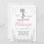 Zeemeermin, Onder de Zee, Zilver en Paars Kaart (Voorkant)