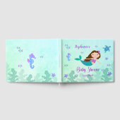 Zeemeermin onder het Baby shower van de Zee gepers Gastenboek (Volledig)