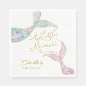 Zeemeermin onder het Baby shower Zee Servet (Voorkant)