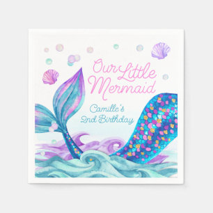 Zeemeermin onder het Water Verjaardagsfeest Servet