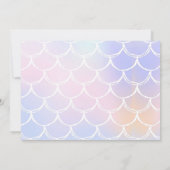 Zeemeermin onder het Zee 3e verjaardagsfeestfoto Kaart (Achterkant)