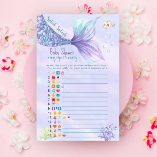 Zeemeermin Onder het Zee Baby Emoji Pictionary spe