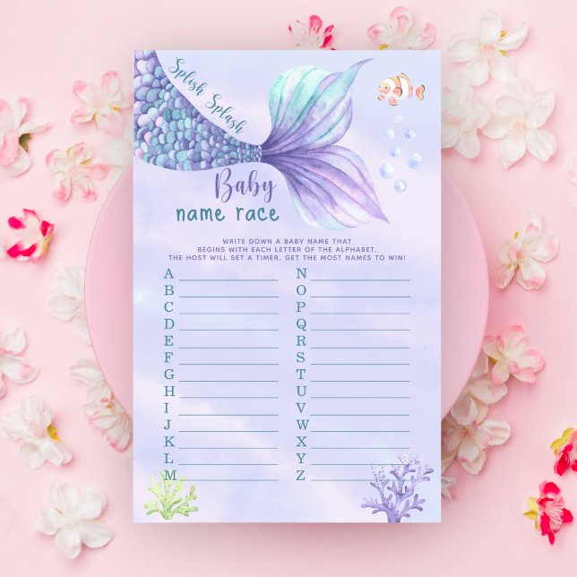 Zeemeermin Onder het zee Baby naam race spel (Creator heeft geüpload)