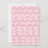 Zeemeermin onder het Zee Baby shower Invitation Gi Kaart (Achterkant)