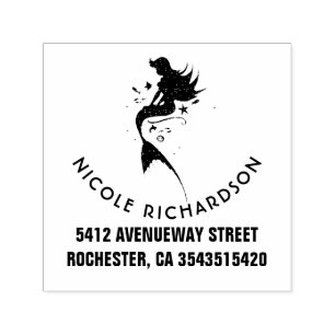 Zeemeermin onder het Zee Beach Celebration Zelfinktende Stempel