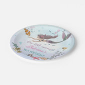 Zeemeermin onder het Zee 'Birthday' Papieren Bordje (Gekanteld)