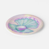 Zeemeermin onder het Zee Birthday Papieren Bordje (Gekanteld)