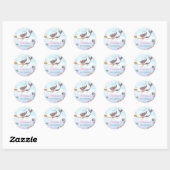 Zeemeermin onder het Zee "Birthday Sticker" Ronde Sticker (Vel)