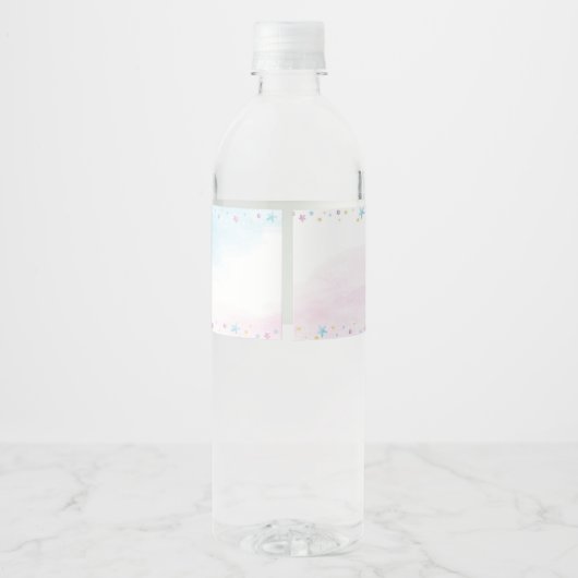 Zeemeermin onder het Zee Birthday Waterfles Etiket (Achterkant)