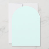 Zeemeermin Onder het zee blauwgroen verjaardagsuit Kaart (Achterkant)