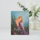 Zeemeermin onder het Zee Briefkaart (Staand voorkant)