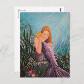 Zeemeermin onder het Zee Briefkaart (Voorkant / Achterkant)