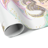 Zeemeermin onder het zee cadeaupapier (Rol Hoek)