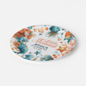 Zeemeermin onder het Zee Cartoon Meisje Kinderen v Papieren Bordje (Gekanteld)