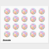Zeemeermin Onder het Zee Classic Ronde Sticker (Vel)