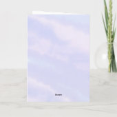 Zeemeermin onder het zee Dank u Baby shower Bedankkaart (Achterkant)