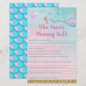 Zeemeermin onder het Zee die mama het beste spel k (Voorkant / Achterkant)