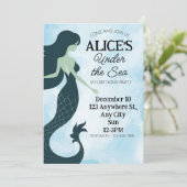 Zeemeermin onder het Zee duik vijf jaar in Kaart (Staand voorkant)