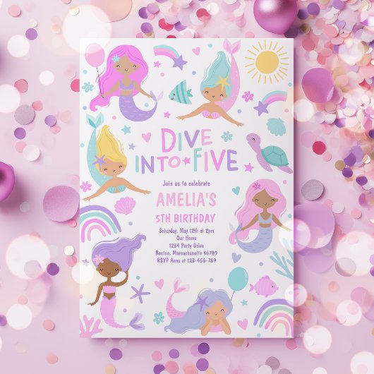 Zeemeermin onder het Zee duik vijf jaar in Kaart