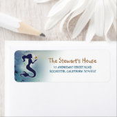 Zeemeermin onder het Zee Etiket (Insitu)