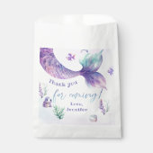 Zeemeermin Onder het zee feest dank u Bedankzakje (Voorkant)