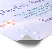 Zeemeermin Onder het Zee Fopspeen jacht spel Poster (Hoek)