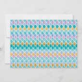 Zeemeermin onder het Zee Foto Verjaardagsfeest Kaart (Achterkant)