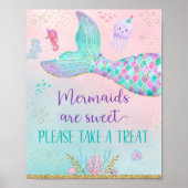 Zeemeermin onder het Zee, ga op zondag een verdrag Poster (Voorkant)