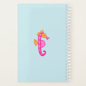 Zeemeermin onder het Zee gepersonaliseerd blauw Planner (Achterkant)