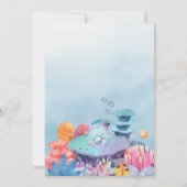 Zeemeermin onder het zee kaart (Achterkant)