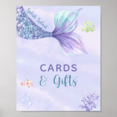 Zeemeermin Onder het Zee Kaarten en geschenken Poster (Voorkant)