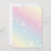 Zeemeermin onder het zee kinderverjaardagsfeestje kaart (Achterkant)