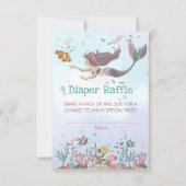 Zeemeermin onder het Zee luidere Raffle Ticket Kaa Kaart (Voorkant)