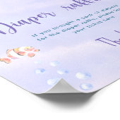 Zeemeermin Onder het Zee Luier loterij spel Poster (Hoek)