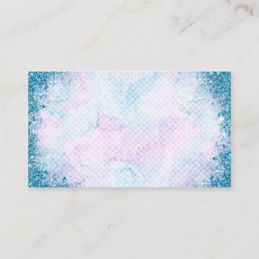 Zeemeermin onder het Zee Luier Raffle Tickets Informatiekaartje (Achterkant)