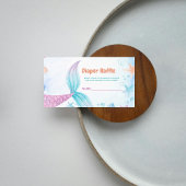 Zeemeermin Onder Het zee Luier Raffle Verzoek Kaar Informatiekaartje